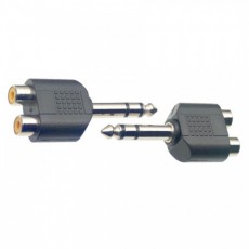 Stagg AC-2CFPMSH Audio Adapter, RCA Stereo Female to 6.3mm Stereo Jack Male, 2-Pack